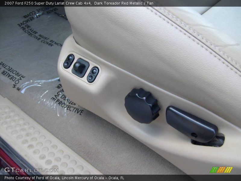 Dark Toreador Red Metallic / Tan 2007 Ford F250 Super Duty Lariat Crew Cab 4x4