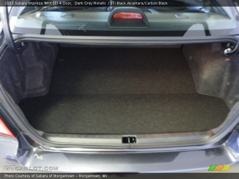 Dark Gray Metallic / STi Black Alcantara/Carbon Black 2013 Subaru Impreza WRX STi 4 Door