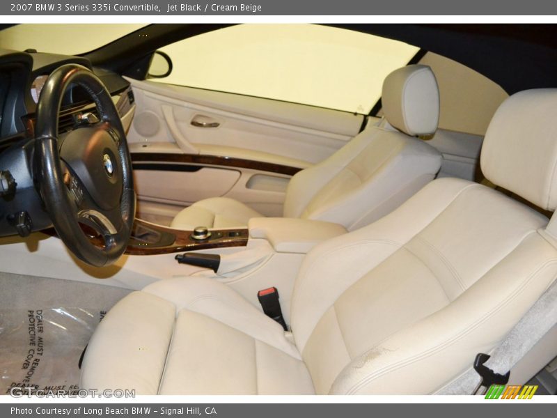Jet Black / Cream Beige 2007 BMW 3 Series 335i Convertible