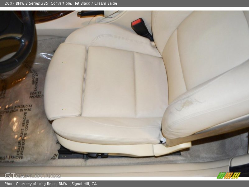 Jet Black / Cream Beige 2007 BMW 3 Series 335i Convertible