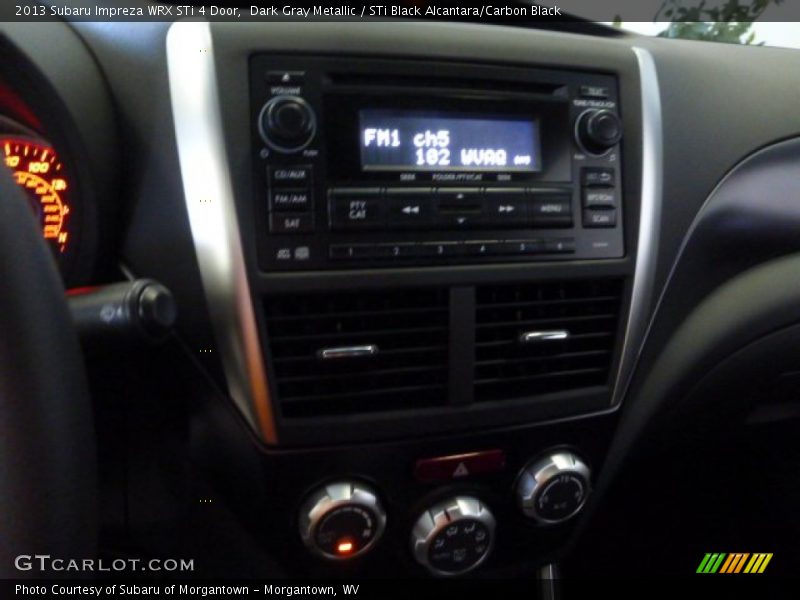 Dark Gray Metallic / STi Black Alcantara/Carbon Black 2013 Subaru Impreza WRX STi 4 Door