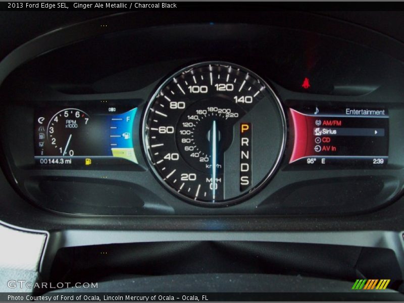 Ginger Ale Metallic / Charcoal Black 2013 Ford Edge SEL