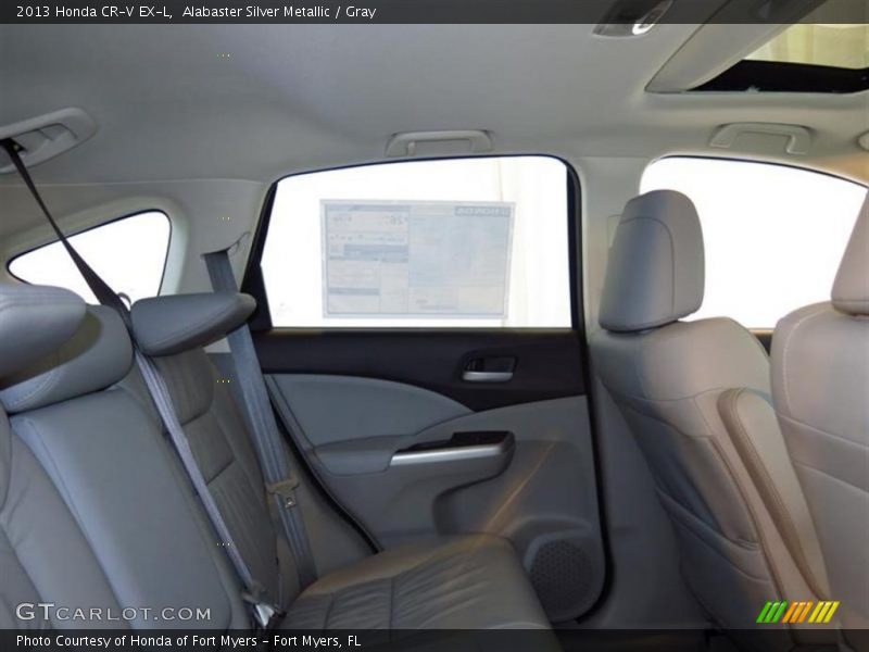 Alabaster Silver Metallic / Gray 2013 Honda CR-V EX-L