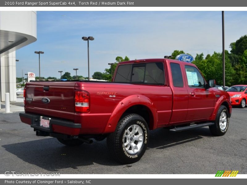 Torch Red / Medium Dark Flint 2010 Ford Ranger Sport SuperCab 4x4