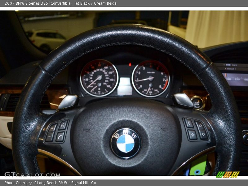 Jet Black / Cream Beige 2007 BMW 3 Series 335i Convertible