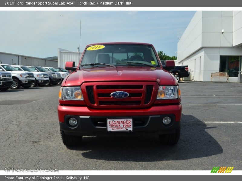 Torch Red / Medium Dark Flint 2010 Ford Ranger Sport SuperCab 4x4