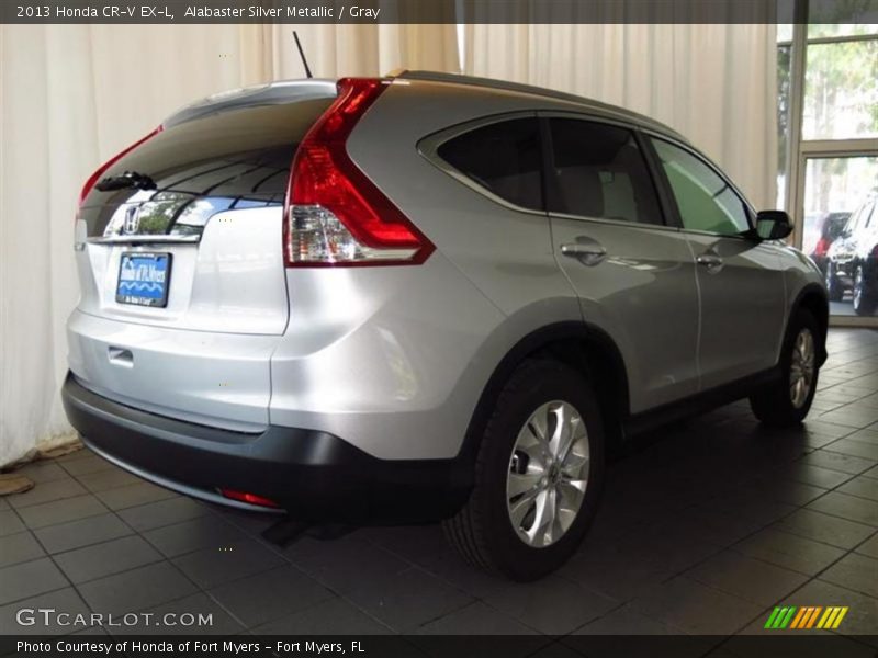 Alabaster Silver Metallic / Gray 2013 Honda CR-V EX-L