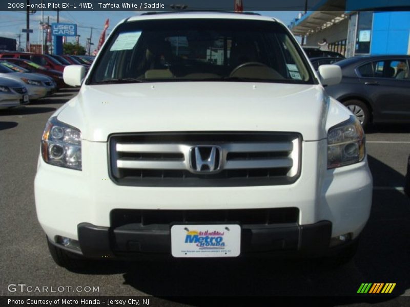 Taffeta White / Saddle 2008 Honda Pilot EX-L 4WD