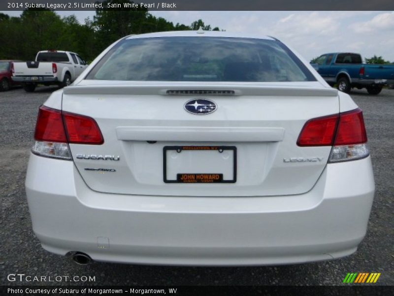 Satin White Pearl / Black 2014 Subaru Legacy 2.5i Limited