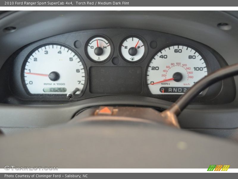 Torch Red / Medium Dark Flint 2010 Ford Ranger Sport SuperCab 4x4