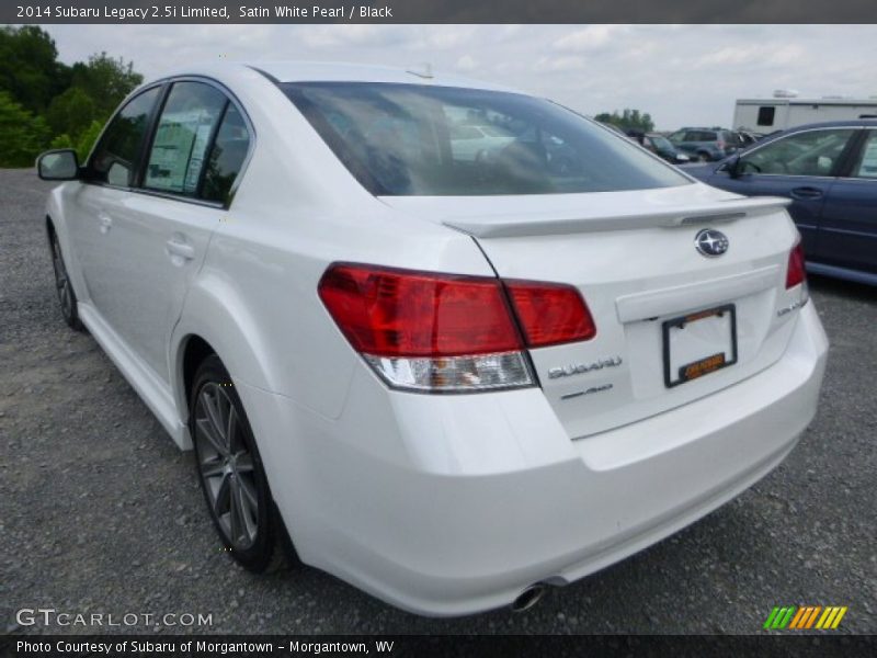 Satin White Pearl / Black 2014 Subaru Legacy 2.5i Limited