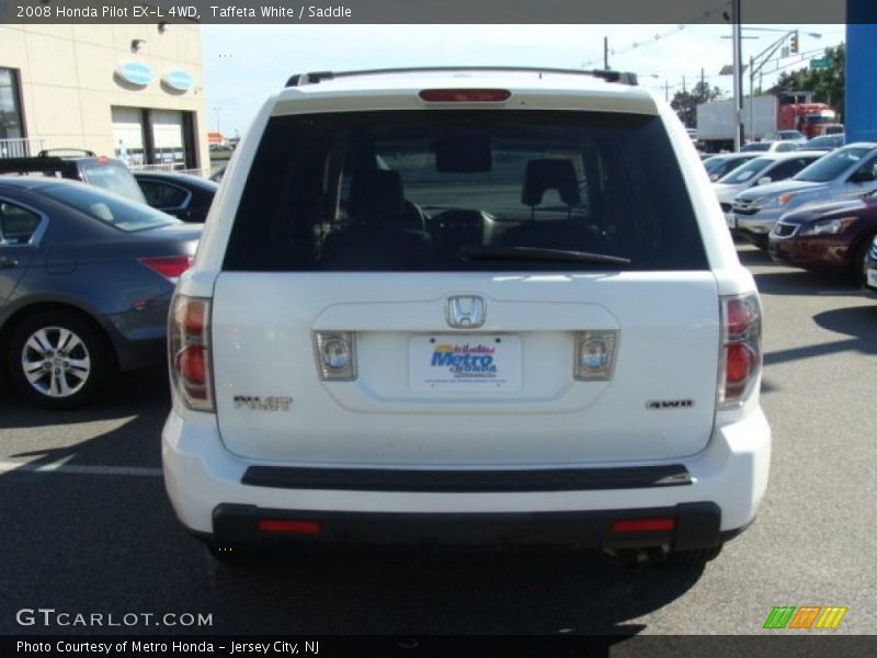 Taffeta White / Saddle 2008 Honda Pilot EX-L 4WD