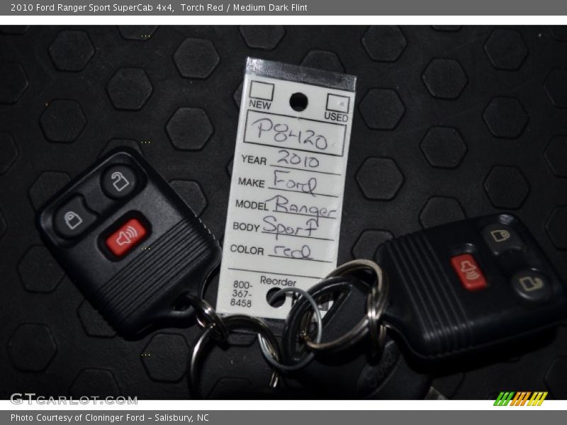 Torch Red / Medium Dark Flint 2010 Ford Ranger Sport SuperCab 4x4