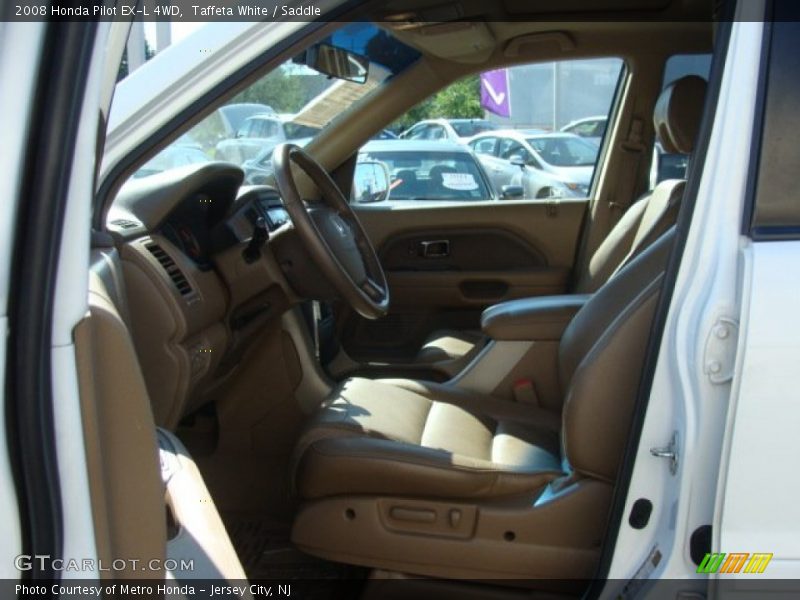 Taffeta White / Saddle 2008 Honda Pilot EX-L 4WD