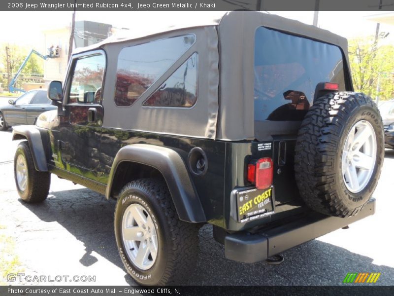 Jeep Green Metallic / Khaki 2006 Jeep Wrangler Unlimited Rubicon 4x4