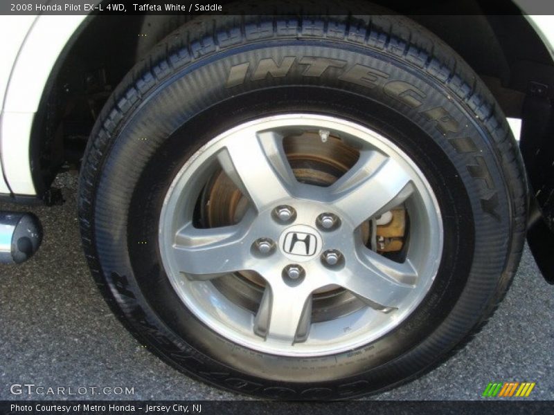 Taffeta White / Saddle 2008 Honda Pilot EX-L 4WD