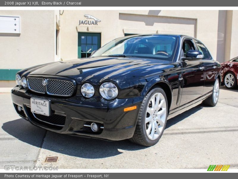 Ebony Black / Charcoal 2008 Jaguar XJ XJ8