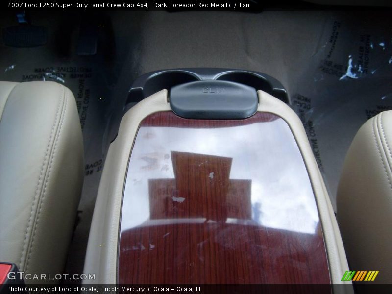 Dark Toreador Red Metallic / Tan 2007 Ford F250 Super Duty Lariat Crew Cab 4x4