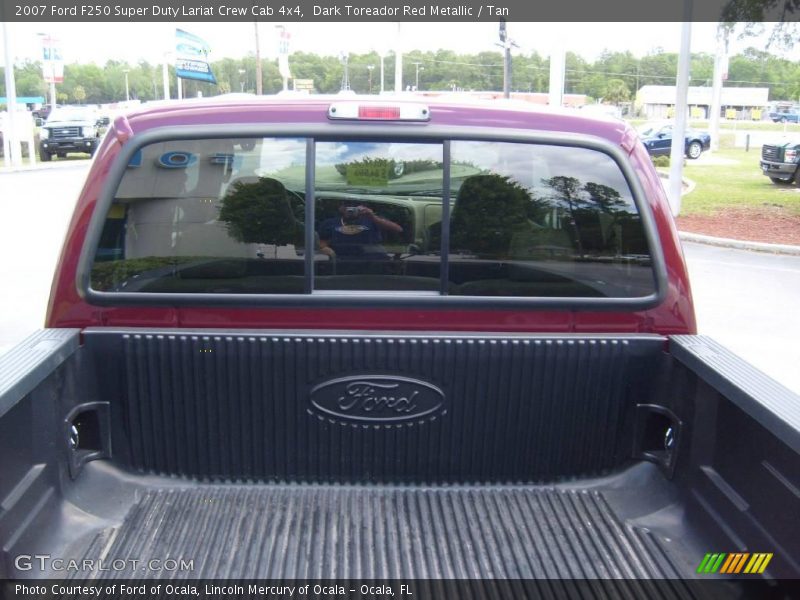 Dark Toreador Red Metallic / Tan 2007 Ford F250 Super Duty Lariat Crew Cab 4x4