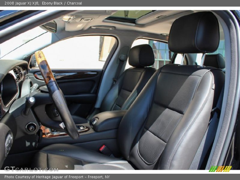 Ebony Black / Charcoal 2008 Jaguar XJ XJ8