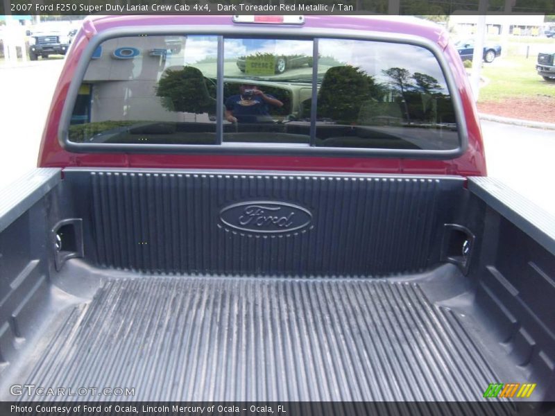 Dark Toreador Red Metallic / Tan 2007 Ford F250 Super Duty Lariat Crew Cab 4x4