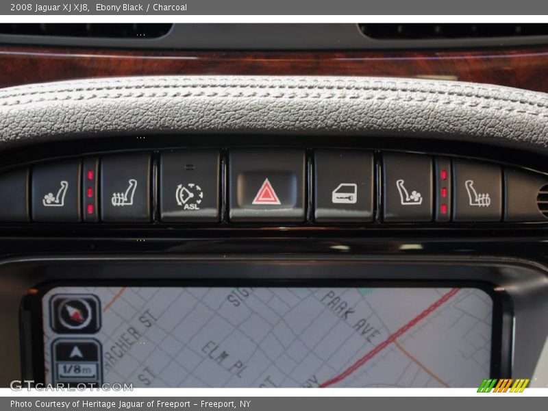 Ebony Black / Charcoal 2008 Jaguar XJ XJ8