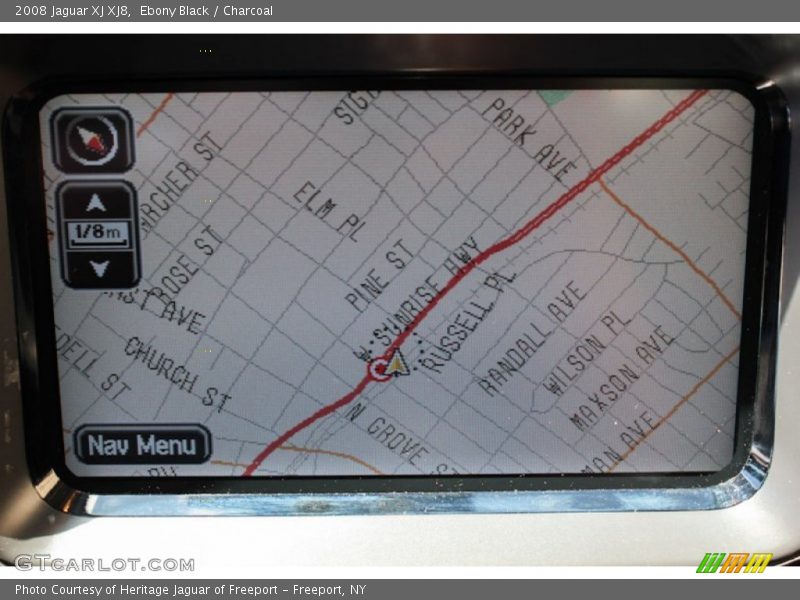 Ebony Black / Charcoal 2008 Jaguar XJ XJ8