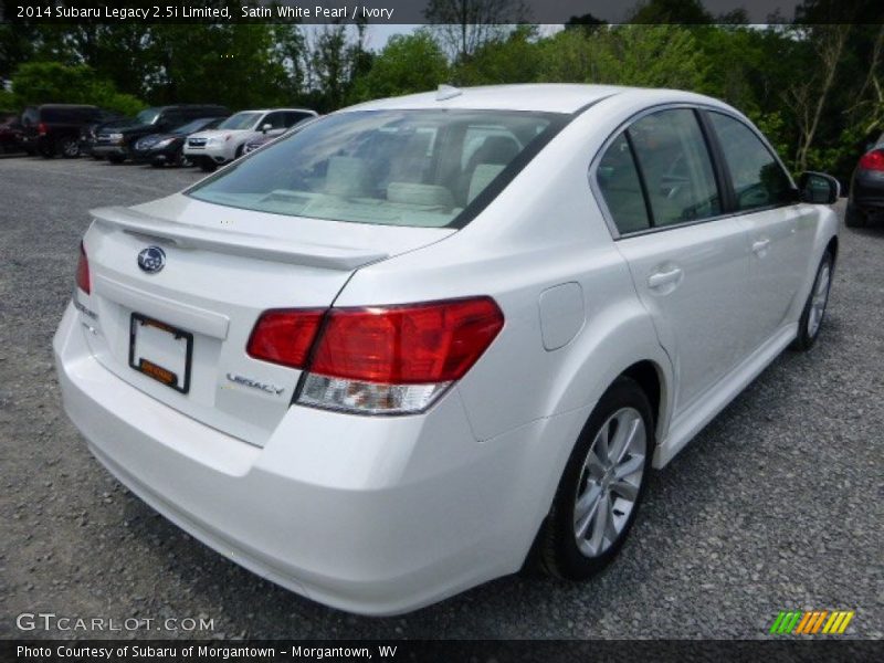 Satin White Pearl / Ivory 2014 Subaru Legacy 2.5i Limited