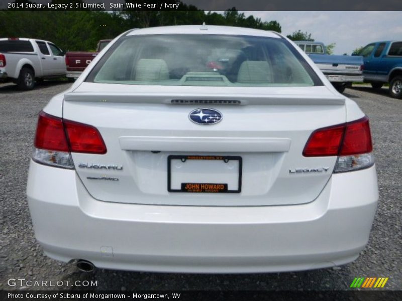 Satin White Pearl / Ivory 2014 Subaru Legacy 2.5i Limited