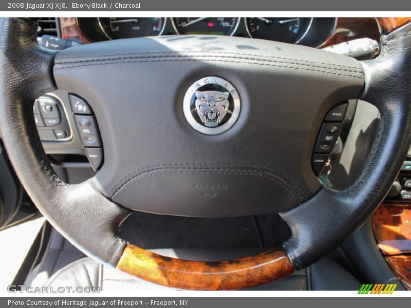Ebony Black / Charcoal 2008 Jaguar XJ XJ8