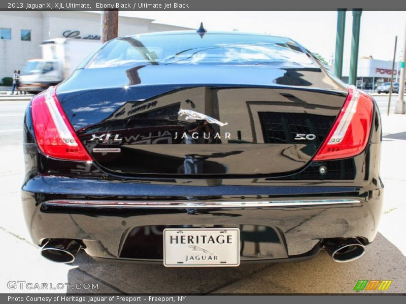 Ebony Black / Ultimate Jet Black 2013 Jaguar XJ XJL Ultimate