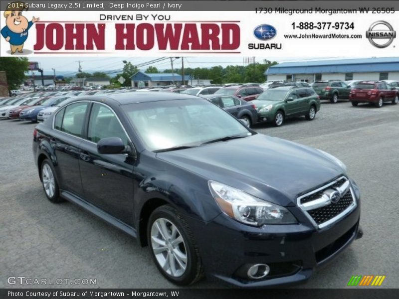 Deep Indigo Pearl / Ivory 2014 Subaru Legacy 2.5i Limited