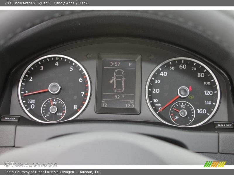 Candy White / Black 2013 Volkswagen Tiguan S
