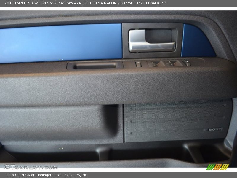 Blue Flame Metallic / Raptor Black Leather/Cloth 2013 Ford F150 SVT Raptor SuperCrew 4x4
