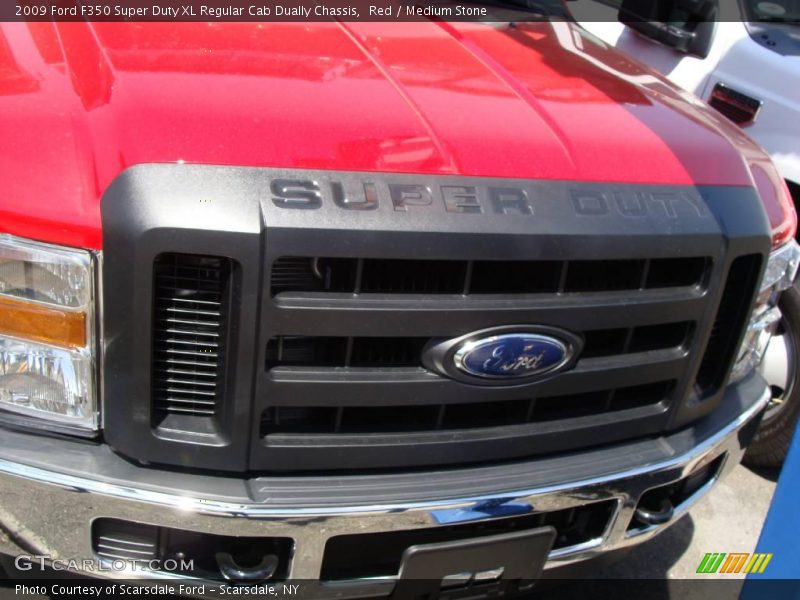 Red / Medium Stone 2009 Ford F350 Super Duty XL Regular Cab Dually Chassis