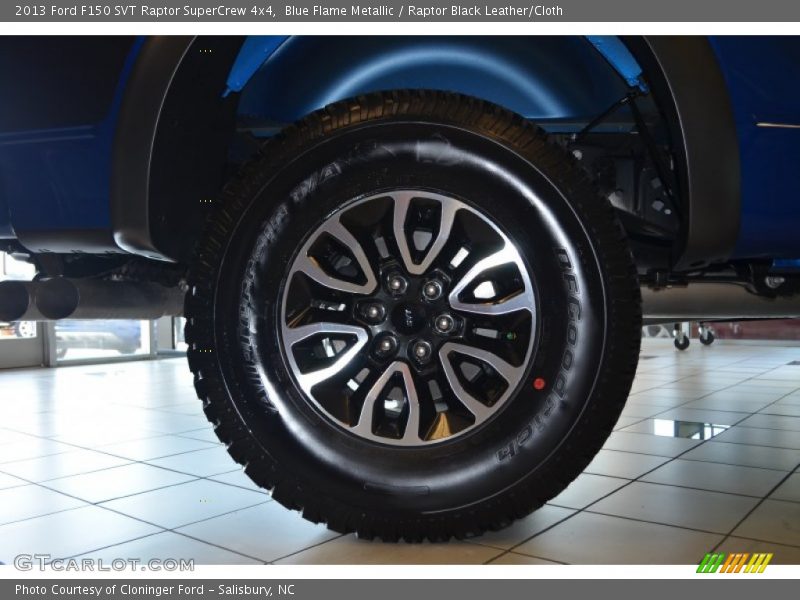 Blue Flame Metallic / Raptor Black Leather/Cloth 2013 Ford F150 SVT Raptor SuperCrew 4x4