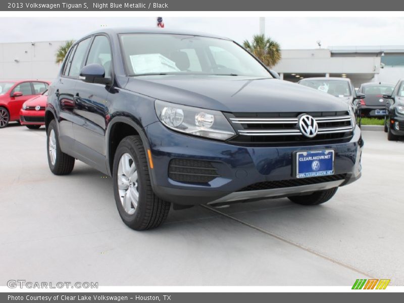 Night Blue Metallic / Black 2013 Volkswagen Tiguan S