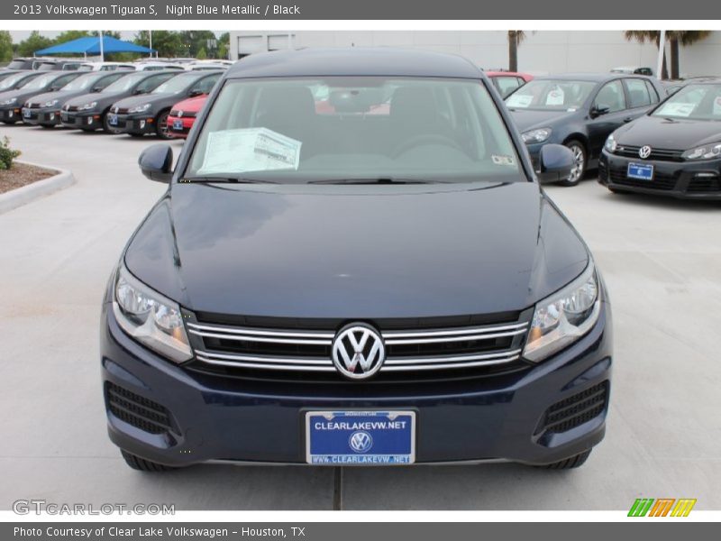 Night Blue Metallic / Black 2013 Volkswagen Tiguan S