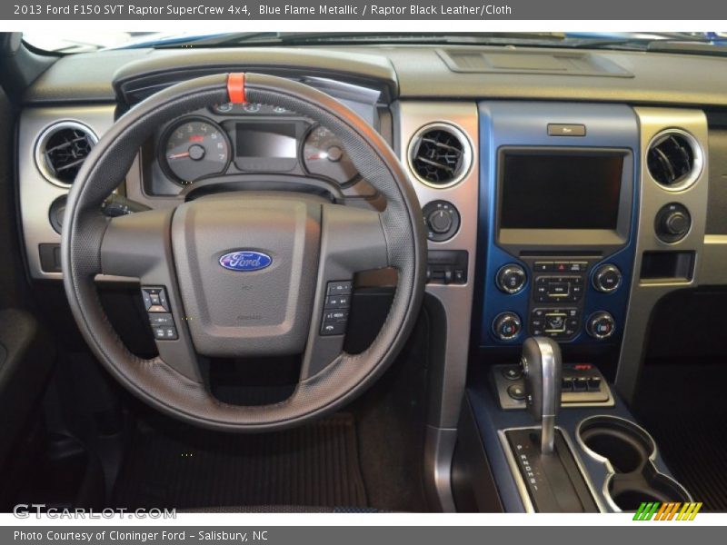 Blue Flame Metallic / Raptor Black Leather/Cloth 2013 Ford F150 SVT Raptor SuperCrew 4x4