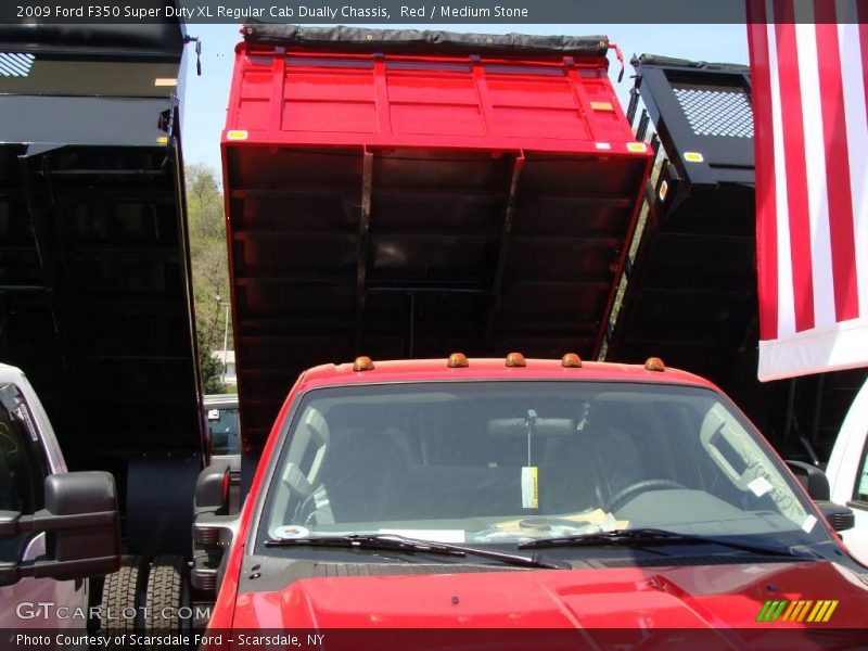 Red / Medium Stone 2009 Ford F350 Super Duty XL Regular Cab Dually Chassis