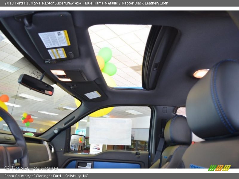 Blue Flame Metallic / Raptor Black Leather/Cloth 2013 Ford F150 SVT Raptor SuperCrew 4x4