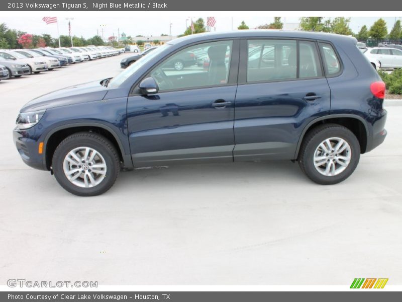 Night Blue Metallic / Black 2013 Volkswagen Tiguan S