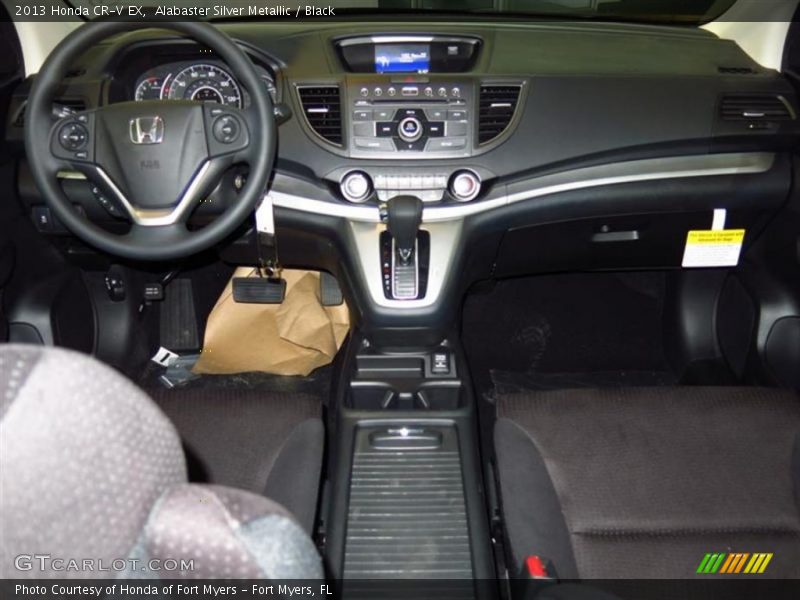 Alabaster Silver Metallic / Black 2013 Honda CR-V EX