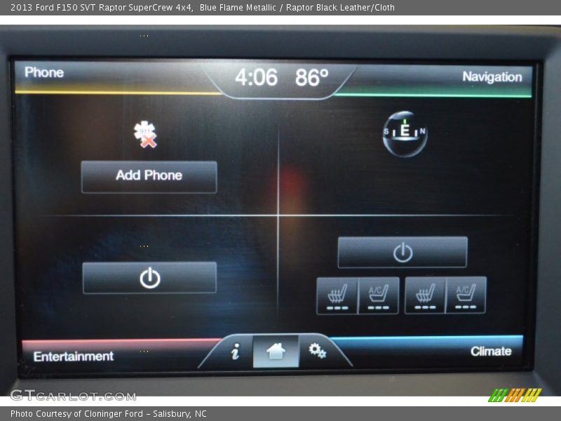 Blue Flame Metallic / Raptor Black Leather/Cloth 2013 Ford F150 SVT Raptor SuperCrew 4x4