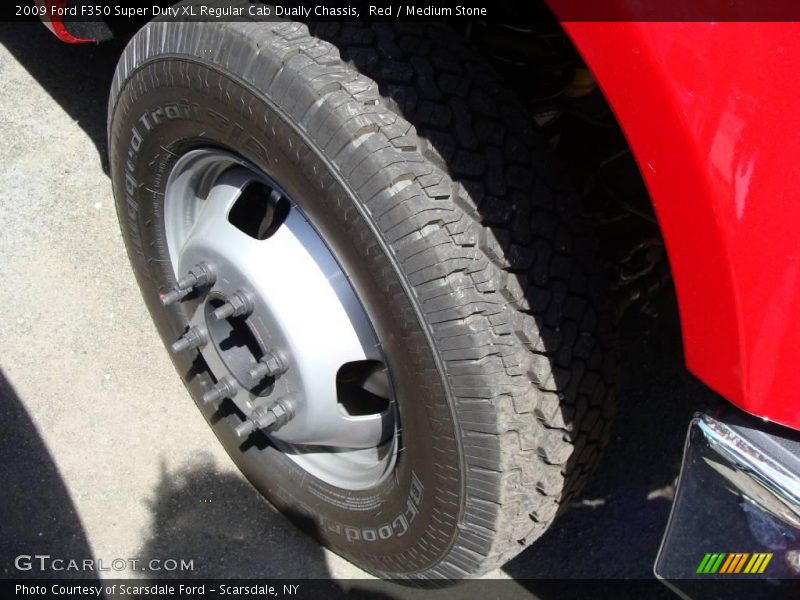 Red / Medium Stone 2009 Ford F350 Super Duty XL Regular Cab Dually Chassis