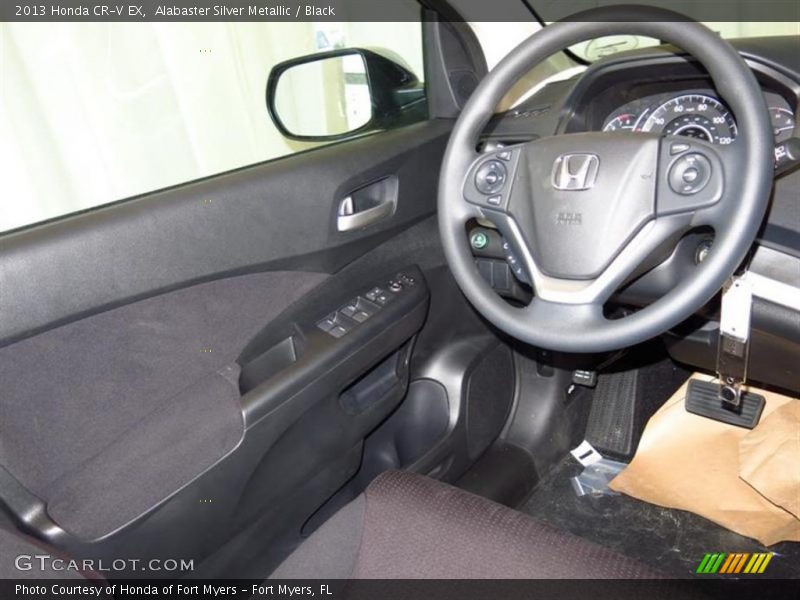 Alabaster Silver Metallic / Black 2013 Honda CR-V EX