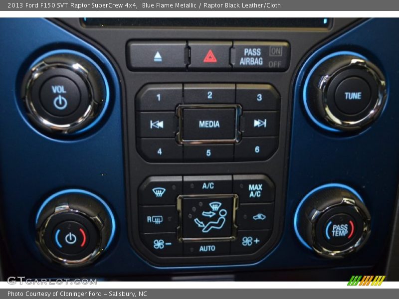 Blue Flame Metallic / Raptor Black Leather/Cloth 2013 Ford F150 SVT Raptor SuperCrew 4x4