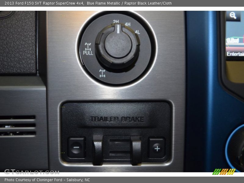 Blue Flame Metallic / Raptor Black Leather/Cloth 2013 Ford F150 SVT Raptor SuperCrew 4x4