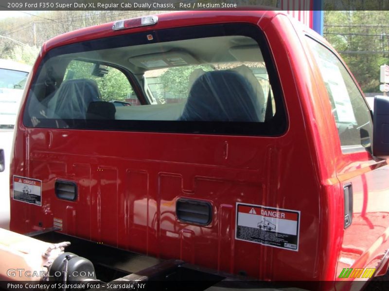 Red / Medium Stone 2009 Ford F350 Super Duty XL Regular Cab Dually Chassis