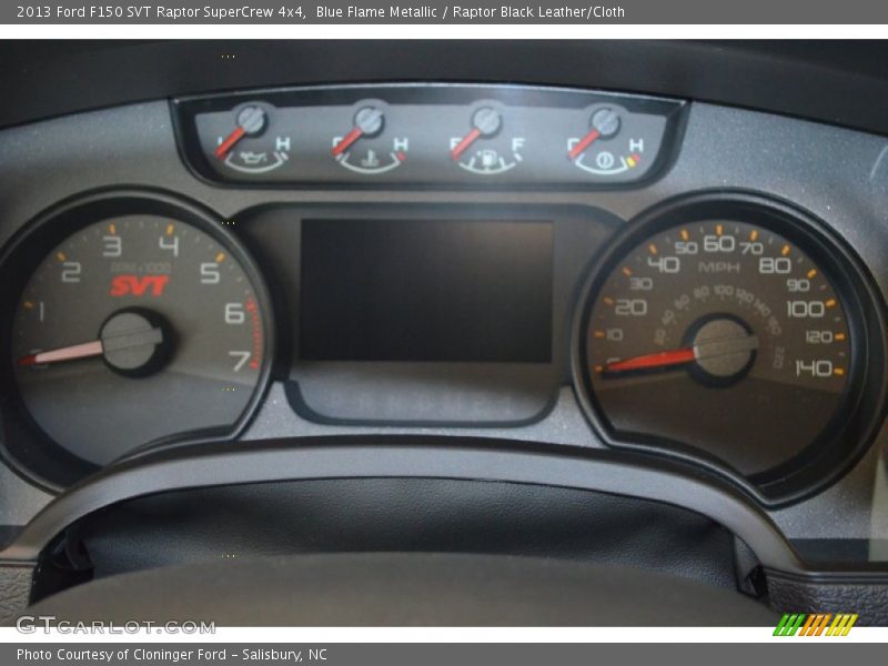 Blue Flame Metallic / Raptor Black Leather/Cloth 2013 Ford F150 SVT Raptor SuperCrew 4x4